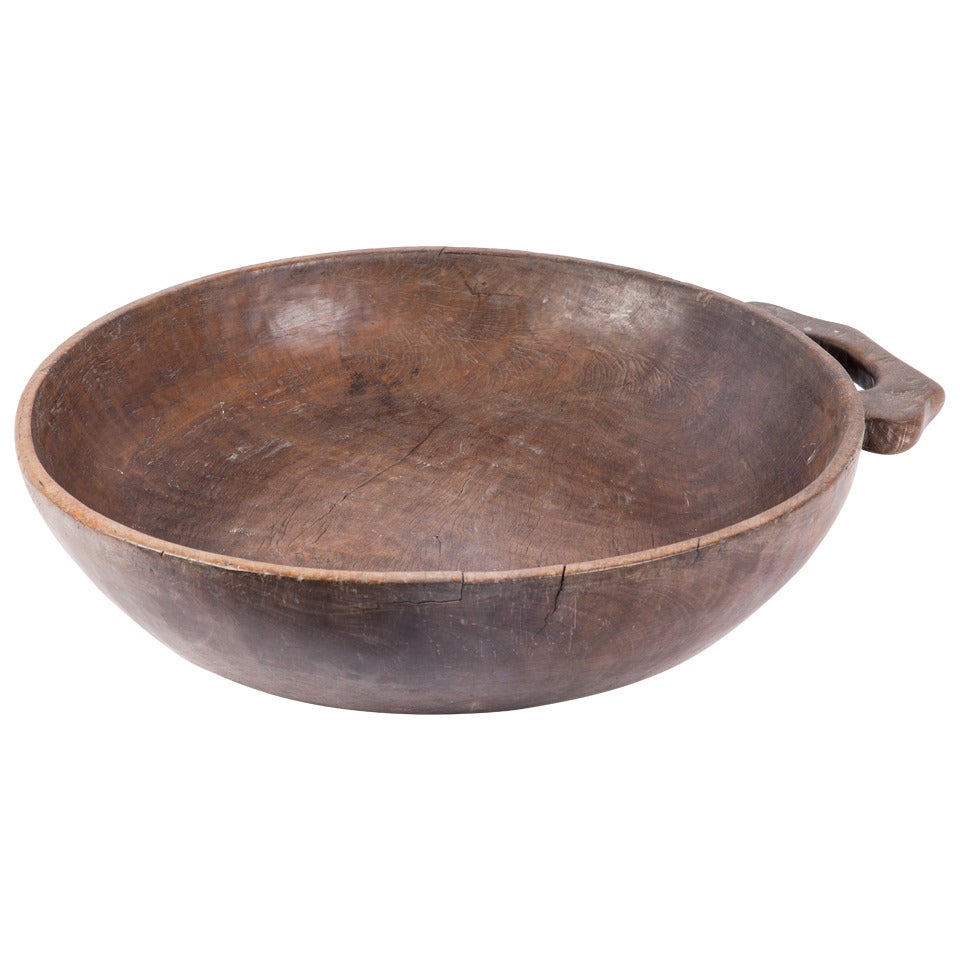 Early 20th Century Large Wood Bowl from the Philippines For Sale