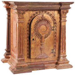 Antique 19th Century Indo-Portuguese Wood Tabernacle