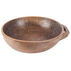 Vintage Wood Bowl from the Philippines, Early 20th Century