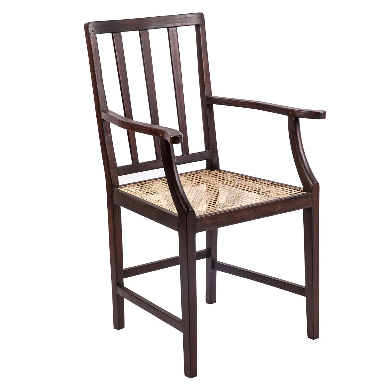 Early 20th Century Nadun Wood Armchair from Ceylon For Sale