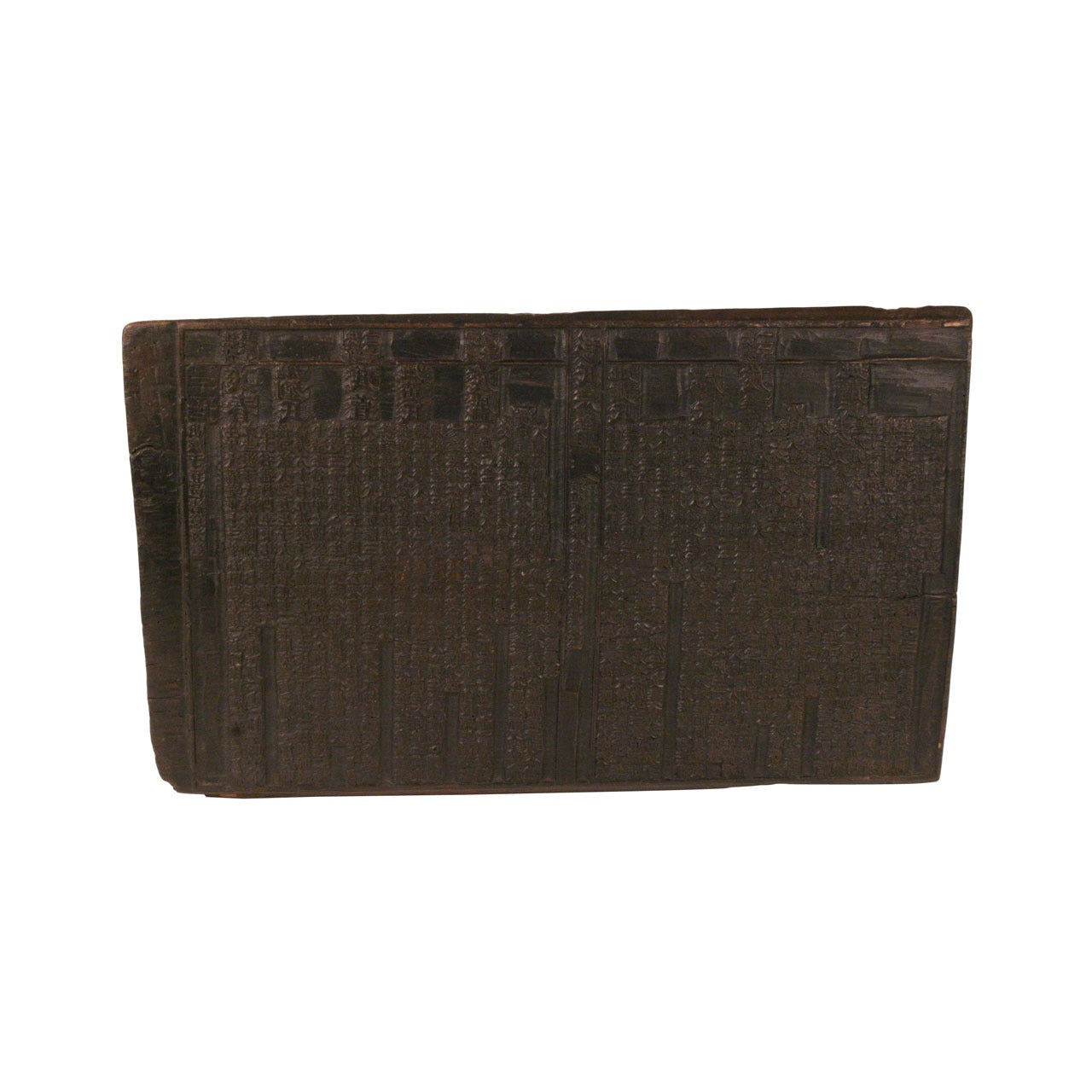 Carved Wooden Block for Printing Books For Sale
