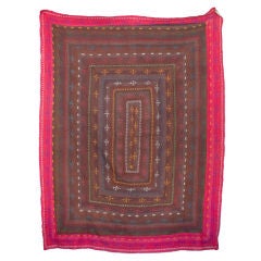 Vintage Bright Sammi or Quilt from India