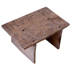 Carved Wood Stool from Suriname