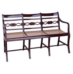 Indo-Portuguese Rosewood 3 Seat Bench