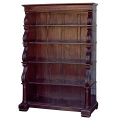 Anglo-Indian Solid Mahogany Tall Bookcase