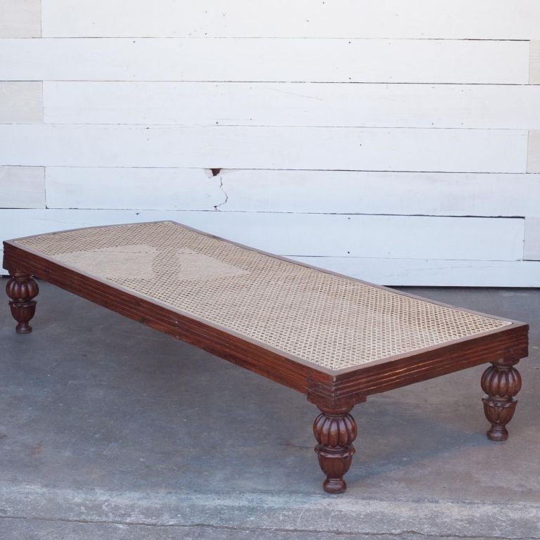 19th Century Anglo-Indian Rosewood Daybed