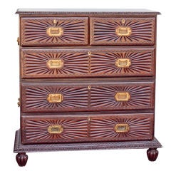 Indo-Portuguese Solid Rosewood Campaign Chest