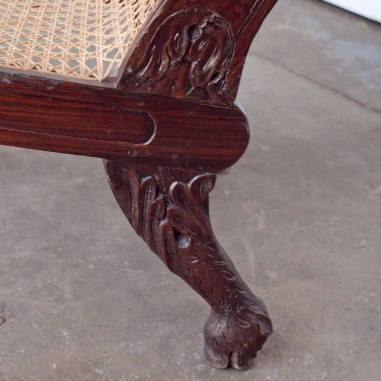 Anglo-Indian Solid Rosewood Plantation Chair 5