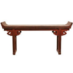 Shandong Red Lacquer Altar Table