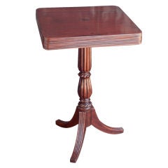 Anglo-Indian Solid Rosewood Tilt-Top Side Table on Three Legs