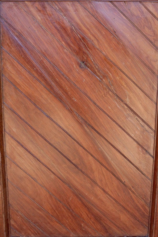 19th Century Massive Solid Teak Doors from Southern India with Brass Details For Sale