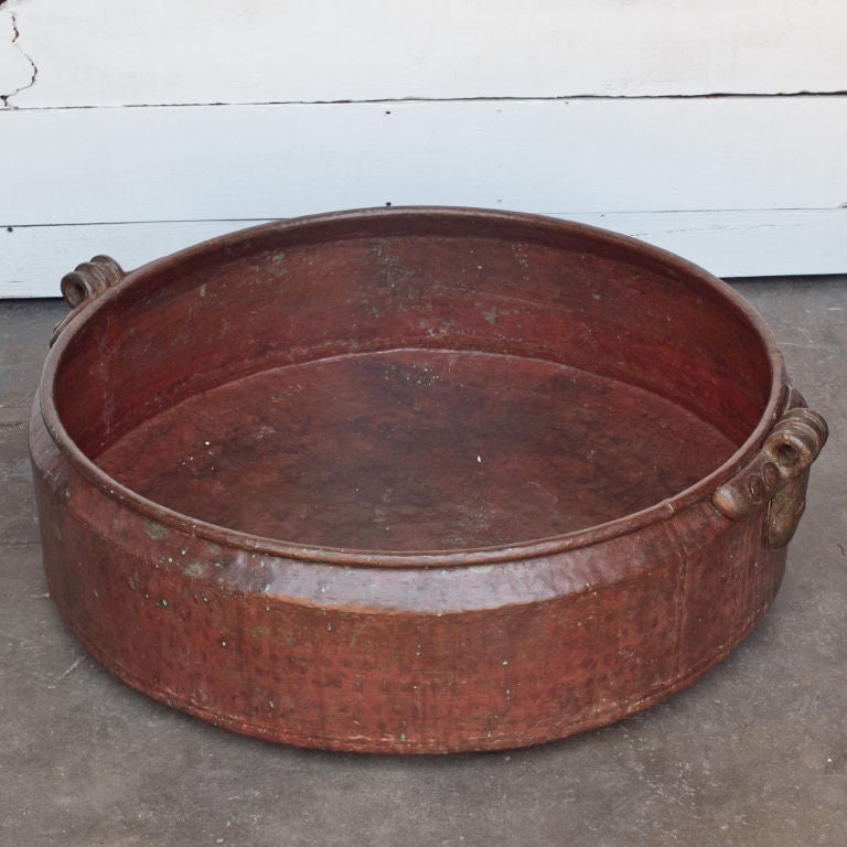 Very Large South Indian Solid Copper Cooking Pot