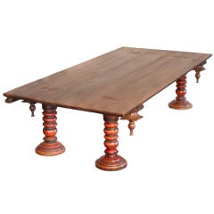 South Indian Daybed or Coffee Table with Painted Legs