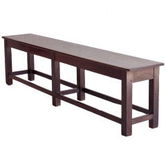 Narrow Solid Rosewood Bench