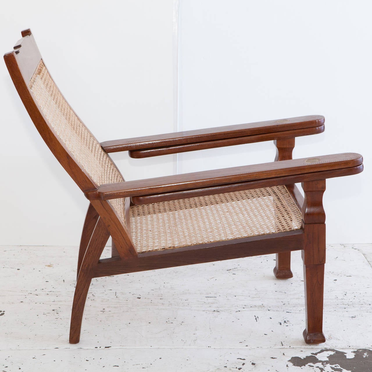 20th Century Anglo-Indian Teak Plantation Chair