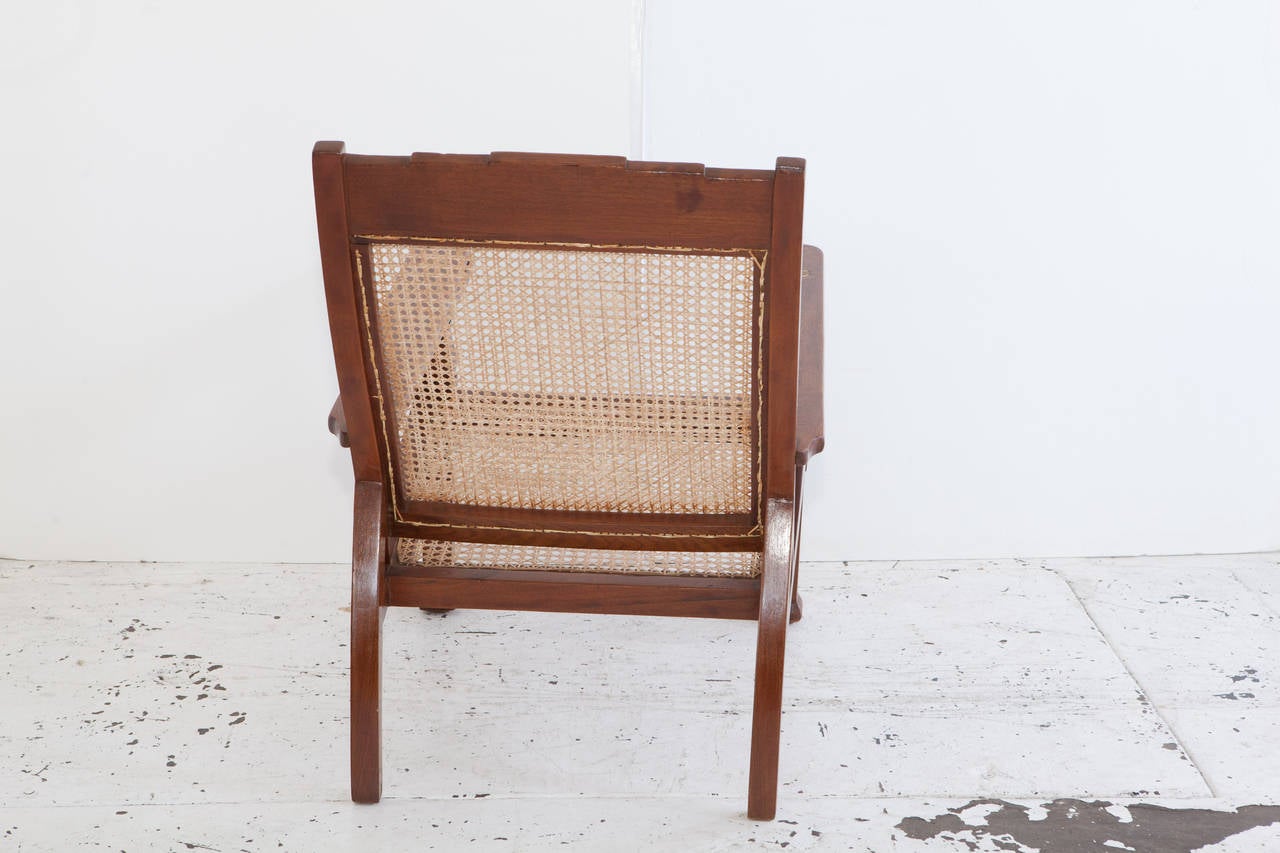 Cane Anglo-Indian Teak Plantation Chair