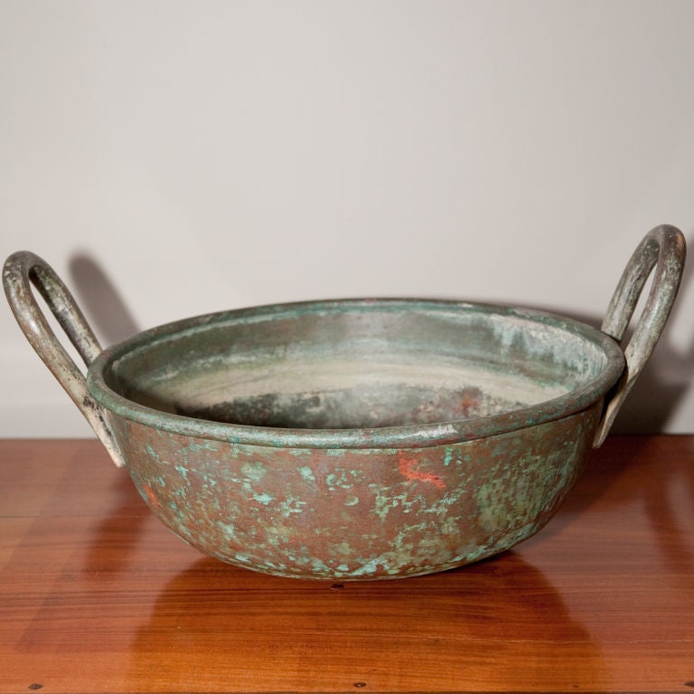 Sri Lankan Copper Cooking Pot from Ceylon For Sale