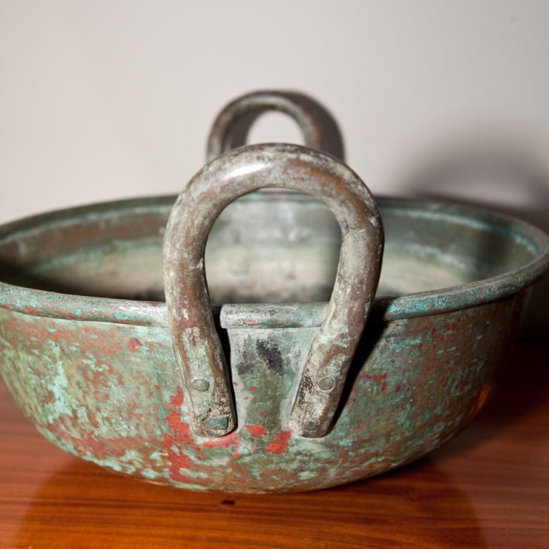 Copper Cooking Pot from Ceylon In Good Condition For Sale In Richmond, CA