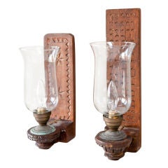 Antique Wall Sconces from Colonial Ceylon