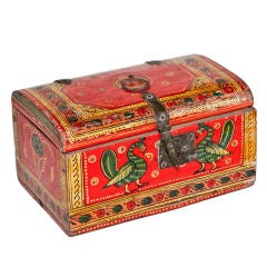 18th Century Indo-Portuguese Painted Box