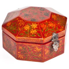 Indo-Portuguese Box with Mughal Indian Painting