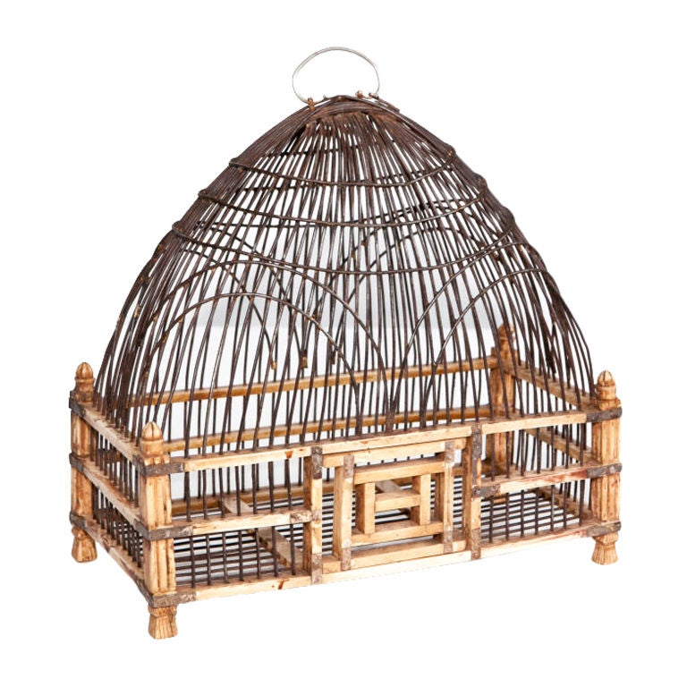 18th Century Mughal Ivory Birdcage For Sale