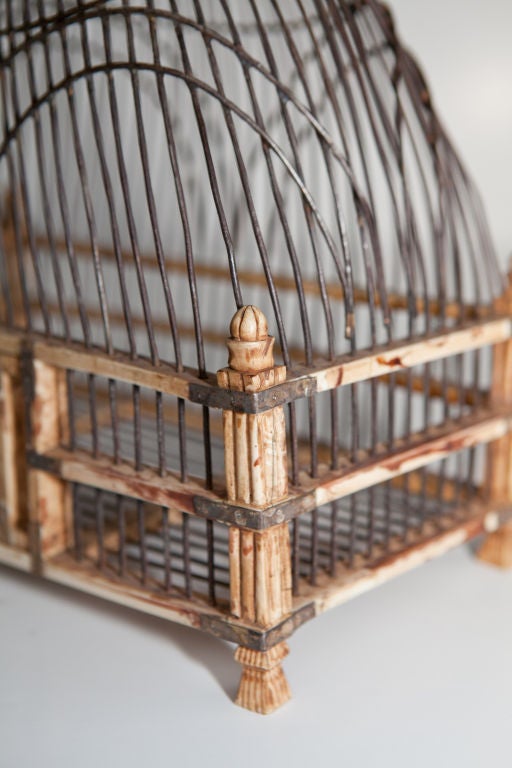 18th Century Mughal Ivory Birdcage For Sale 2