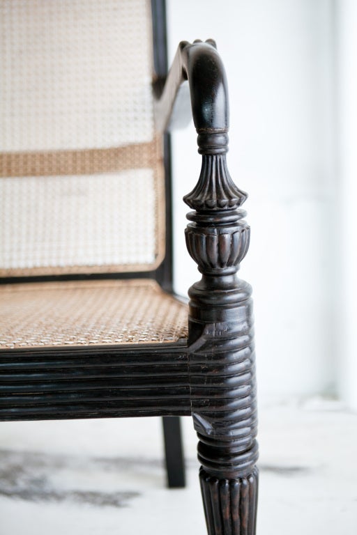 wooden grandfather chair