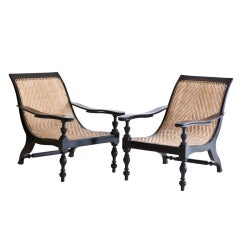 Anglo-Indian Plantation Chair in Ebony