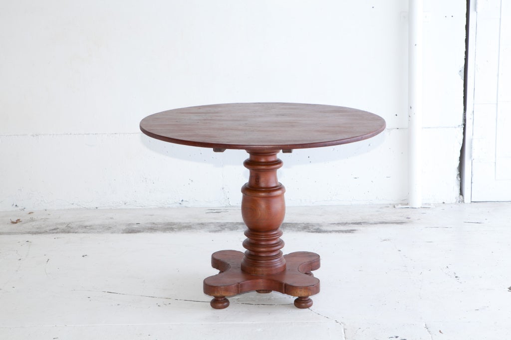 Sri Lankan Colonial Jackfruit Wood Round Table