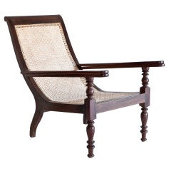 Antique Anglo-Indian Rosewood Plantation Chair