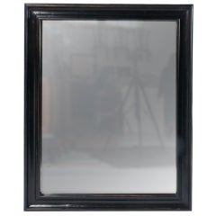 Large Size Dutch Colonial Mirror with Ebony Frame