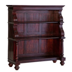 Antique Anglo-Indian Solid Mahogany Bookcase