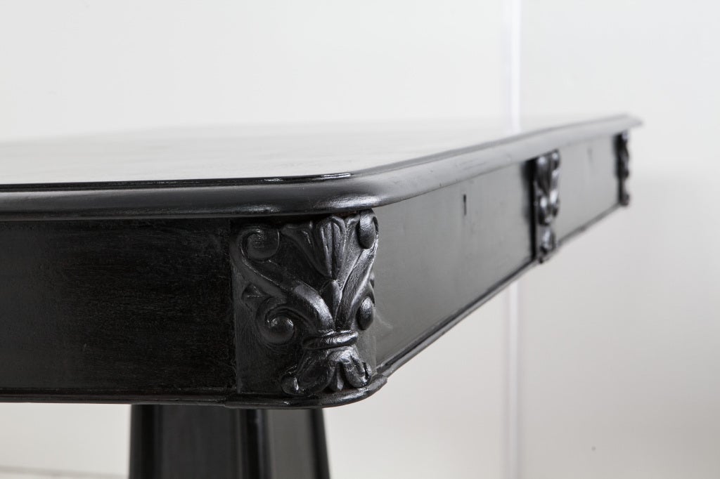 Anglo Indian Ebonized Center or Library Table 2