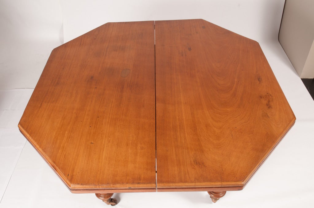 British Campaign Dining Table with Leaves