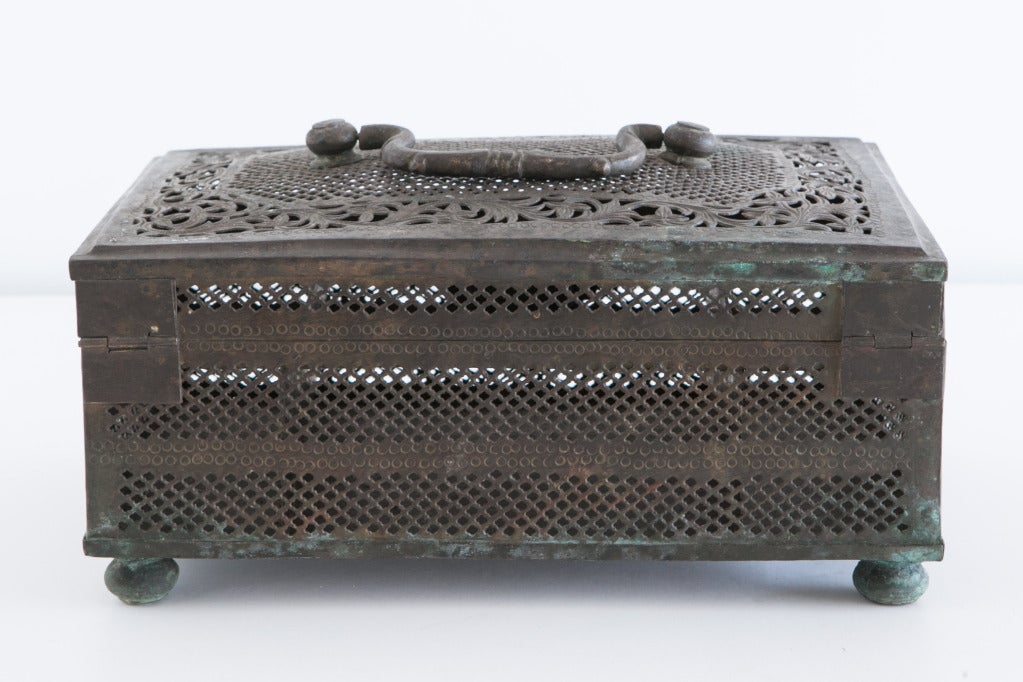 20th Century Metal Box from India For Sale