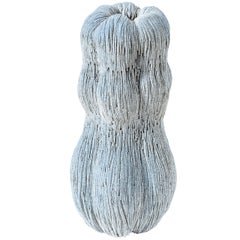 Einzigartige blaue Keramikvase von Turi Heisselberg Pedersen