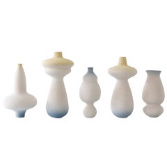 Group of Contemporary Ceramic Vases by Turi Heisselberg