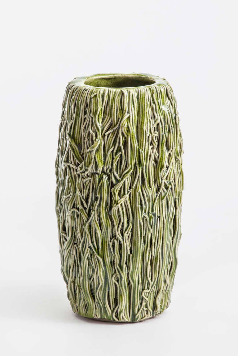 Lone Skov Madsen (b. 1964)     
Vase, 2005
Impressed artist's signature to underside.       
Lone Skov Madsen is an award winning ceramic artist and her work is in the collections of several European museums.