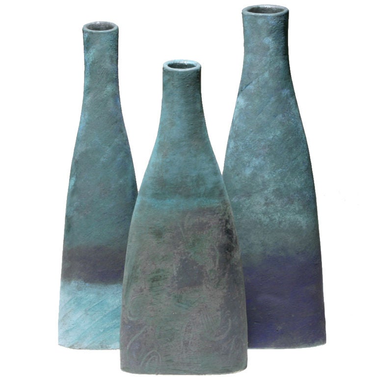 A Group of Three Vases by Nancy Angus