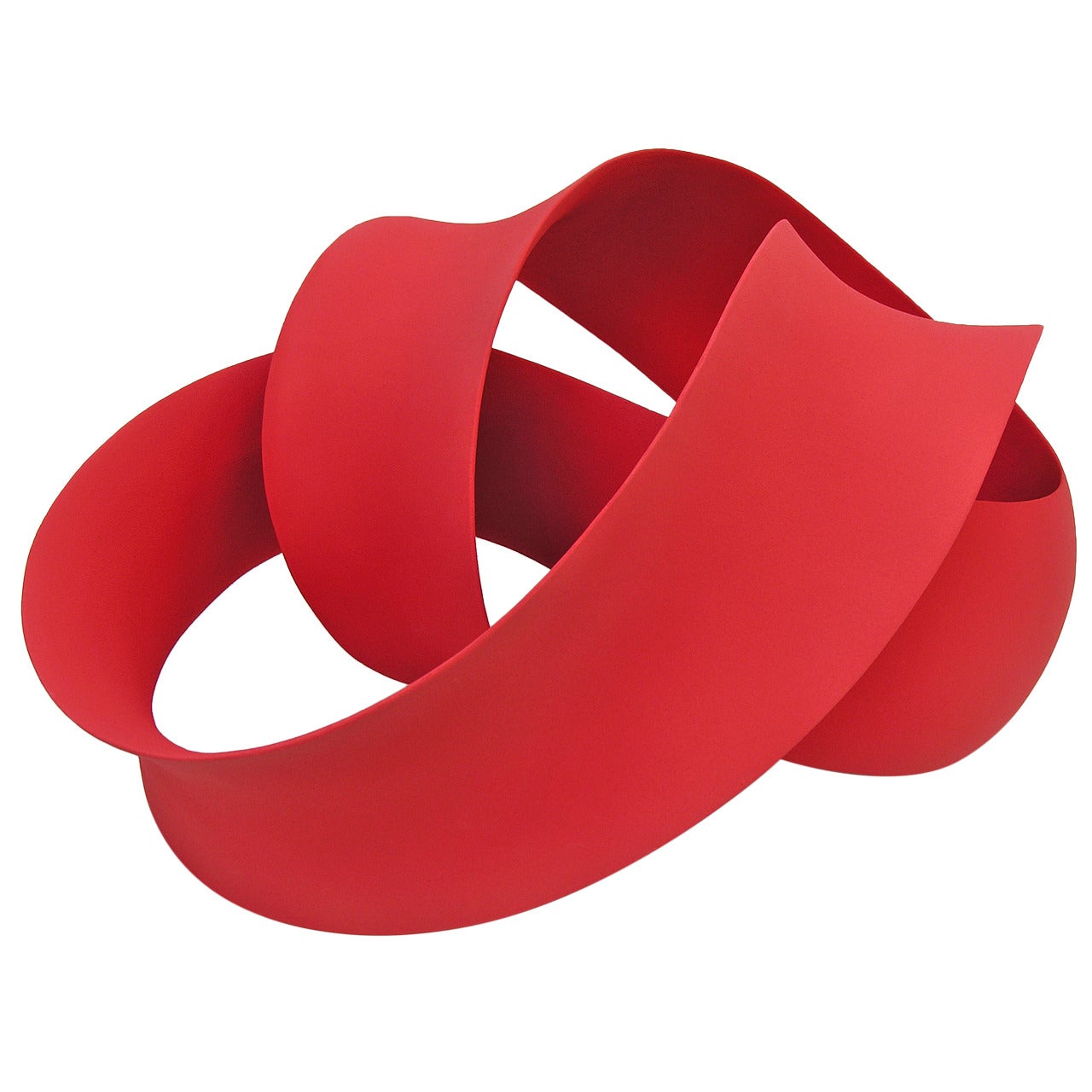 "Red Loop" Sculpture by Merete Rasmussen