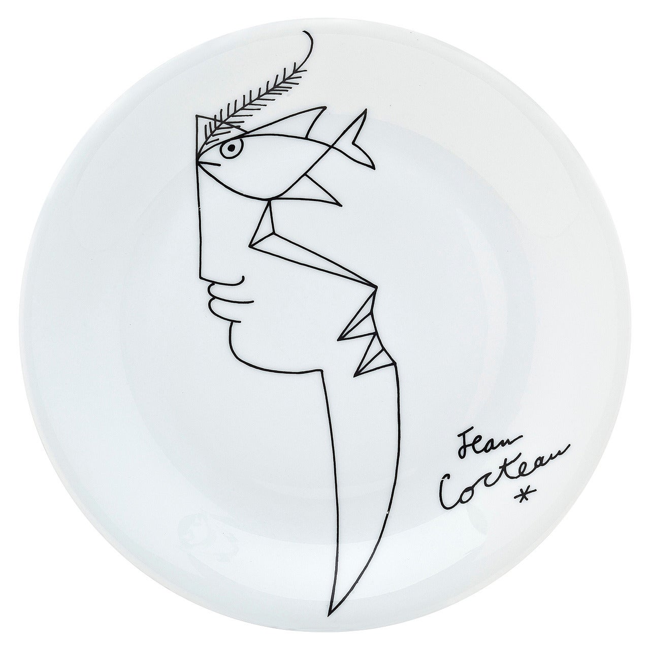 Jean Cocteau Ceramic Plate