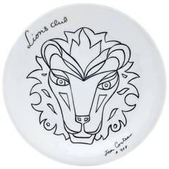Jean Cocteau Lion Plate