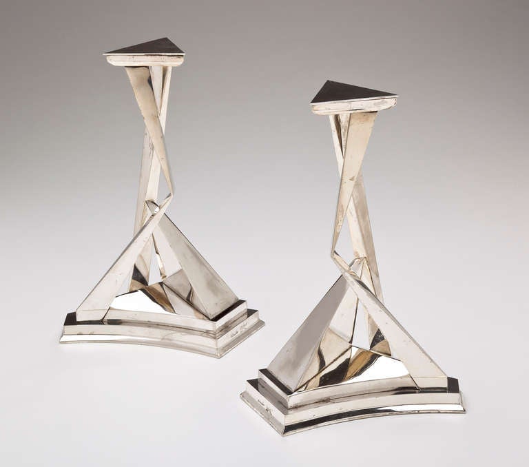 A pair of candlesticks by Surrealist artist Salvador Dali (1904-1989).  Dali titled the pair 