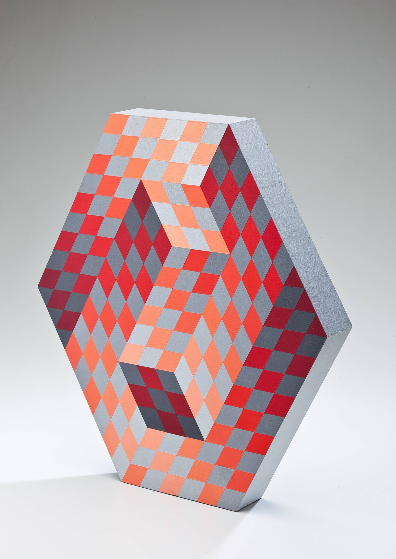 Post-Modern Victor Vasarely Op Art Sculpture For Sale