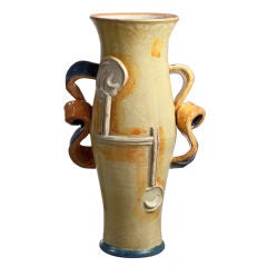 Wiener Werkstatte Glazed Earthenware  Vase