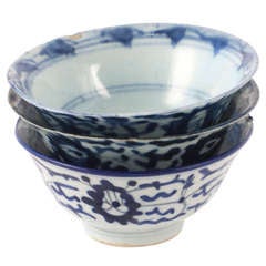 Signed Trio of Mid Century Century Rice Bowls 11
