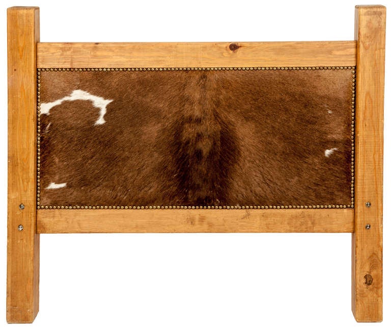 cowhide bed frame