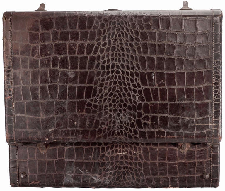 British Royalshire Crocodile Suitcase For Sale