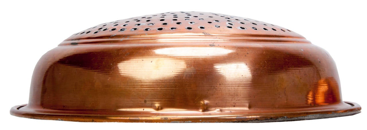 antique copper strainer